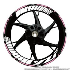 허브 데칼 스트라이프 테이프 내부 휠 스티커 반사 오토바이, 14. WZF, 1개