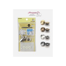 패션스타트 [선코코] 프리미엄 T단추 티단추 세트 15mm 4종, 앤틱골드, 1세트