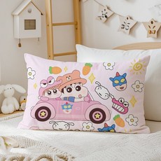 [짱구는 못말려 베개커버] 아동 어린이 베개 커버, 붕붕카짱구짱아