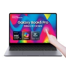 삼성 갤럭시북6 프로 NT940XJG-K72A 14인치(35.6cm) 인텔 X7 358H 고사양 노트북 윈도우11 탑재, NT940XJG-K72AG, WIN11 Home, 32GB, 1TB, 그레이