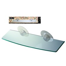 雷霆百貨 淨貼 免打洞 承重3公斤, 置物壓克力平台(長) BS6123, 1個