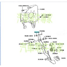 【汽車零件專家】豐田 日野HINO 300 6.5T 7.4T 8.5T 離合器踏板 離合器托架 離合器踏板總成 原廠件