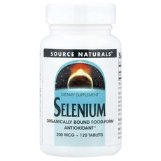SourceNaturals 소스내츄럴스 셀렌 200mcg 120정 Selenium 3병, 3개