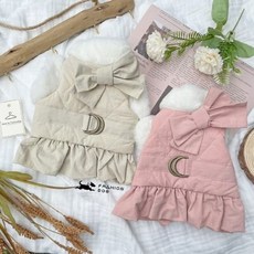 S~L 생활 야외용품 디링퀄팅원피스하네스 패션독 73394ea 1(ea), 베이지-S