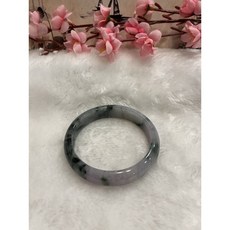 62.5mm 紫羅蘭飄花 天然翡翠A貨 手鐲