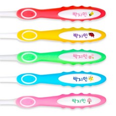 미소덴탈 솜사탕 네임칫솔 어린이 유아 어린이집 유치원, 1세트, 12개입, 01)솜사탕여아 이름만(24개월-6세)