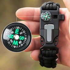 멀티툴등산팔찌 캠핑용 캠핑멀티툴, 검정색