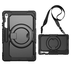 스냅케이스 갤럭시탭 S10 FE 플러스 디펜더 아머 케이스, 블랙, 1개