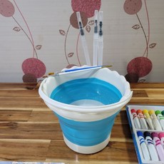 기니디샵 대용량 접이식 미술물통 원형 zin+49172Mz