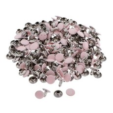 양면 스냅 버튼 가죽 공예 의류, 1개, 1. Pink