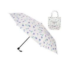 [매장정품] 루이까또즈 우양산(백화점) [루이까또즈(우양산)]50 플라워마켓 에코백 암막코팅 3단 슬림 우양산 MULQU60079, 아이보리