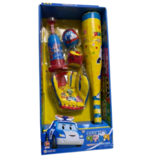 스타토이 로보카폴리 야구놀이 완구세트, 색상 혼합, 3개