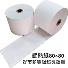 (兆謄/台灣大廠)80x80好市多等級超長紙量感熱紙捲, 30個
