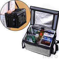 위아더 보온 보냉 배달 가방 48L 블랙 여행