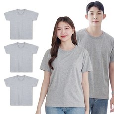예스플러스 국내산 베이직 반팔면티 3P