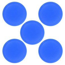 5pcs 홈 에어 하키 퍽 플라스틱 하키 퍽 플레이 룸 게임 테이블, 파란색