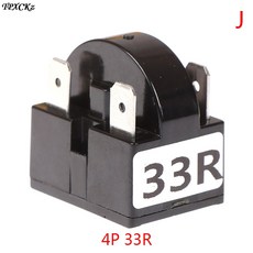 PTC 시동 릴레이 냉장고 압축기용 스타터 2 핀 3 4, 4. 4 feet 33 R