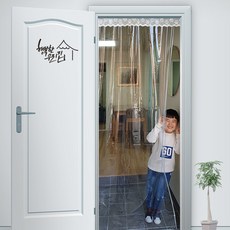 비오니 커튼형자석현관문바람막이 창문 EVA방풍비닐 문풍지, 투명, 1개