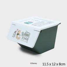 韓國大創 小熊維尼系列正版授權居家生活百貨, 1個, 桌上收納盒 白色, 1