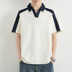2026 夏季 撞色潮流韓版青年百搭polo衫 短袖翻領t恤