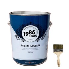 1986 천연 오일스테인 투명 데크 나무방수 목재용 니스칠 야외테이블 평상 테라스 방부목 페인트 오일스텐, 블랙, 1개, 4L, 4리터