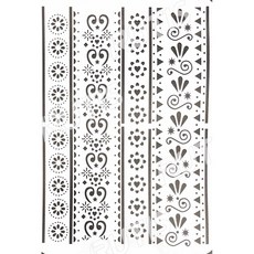A40-0537 型染版(Stencil) - 蝶古巴特diy-簍空模板-塗鴉模版-繪畫模版, 1個