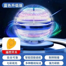 돌아오는 스피너 부메랑 LED 날으는 공중부양 피젯스피너, 블루플래그십(강력배터리LED), 1개