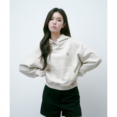 브랜드정품 솔트앤초콜릿 SALT AND CHOCOLATE 버튼 포인트 세미 크롭 후디 베이지 4W2414001 349320