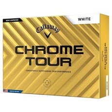 Callaway 卡拉威 Chrome Tour 高爾夫球, 1個, 12入, 白色