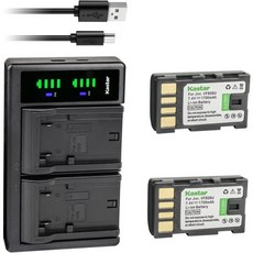 Kastar 2Pack Battery and LTD2 USB Charger Replacement for JVC GZMG330 GZMG330A GZMG330AUS GZMG330B, 1 Charger + 2 Batteries, 2개