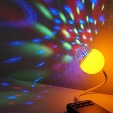 액티비안 사운드에 반응 파티용 USB LED 램프 미러볼 노래방 파티소품