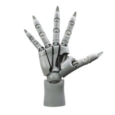 손피규어 관절 모형 드로잉 스케치 미술 바디아트 그림 연습, 회색 오른손, 1개