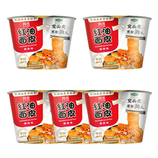 백가 아콴 홍유면피 마라맛 매콤맛 홍유량피면 증국식비빔면(컵), 5개