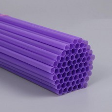 100pcs-다채로운 마시는 플라스틱 빨대 유연한 웨딩 파티 용품 주방, 보라색