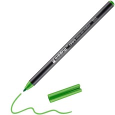 Edding 1300 컬러 펜 미디엄 세피아 1개 라운드 펜촉 2mm 드로잉 필기용 펠트 학교 만다라 불렛 저널용 214079, 40: 1 펜 - 리프 그린