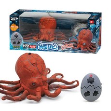 움직이는 해양동물 장난감 무선조종 옥토퍼스 문어 RC, 문어 RC 258.5 x 130 x 102 mm, 1개