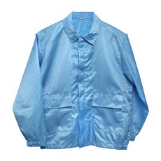 방진복 제전복 Y카라 상의, 1개, Y카라 상의 블루