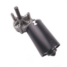 直流有刷蝸輪蝸桿減速電機 24V 50轉 8NM大扭矩卷閘門電機馬達, 1個, 左旋   D軸