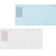 접착식 월간 계획표 30매입 먼슬리 플래너 체크리스트