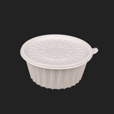 고밀폐 190파이 미니탕용기(대) 195xH85(1420ml) / 백색 300set, 1개, 300세트