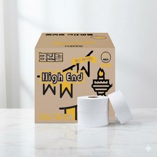 크린롤 하이엔드 2겹 점보롤 화장지 300m 16롤 대용량 업소용화장지