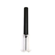 氣壓紅酒開瓶器 附抽真空瓶塞, 1個, 塑料款黑色氣壓開瓶器
