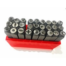 각인기 특수기호 조각 금속 타각기 부호 스탬프 펀치 각인 맞춤 도장 수제 인감 만년도장, 1개, 5mm 하나