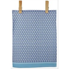 LoveVivid 100% 면 프린트 주방 행주 53.3cm x 71.1cm(21인치 x 28인치) 레몬 브라이트 시트러스 팝, 인디언 블록