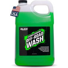 슬릭 프로덕트 토탈 오프로드 워시 슈퍼 콘센트레이트 – 두꺼운 거품 자동차 세차용 비밀 혼합 세라믹 포뮬러로 오토바이 ATV UTV 트럭 지프 및 기타 차량용 폼 캐논 준비 완, 128 플 오즈 (1개 팩)