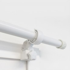 Kamsungnamja Antturi Bong 簡約雙層窗簾桿 + Antturi支架 3個 + 螺絲組, 白色