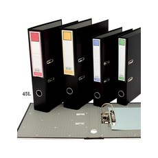 辦公室必備黑色文件夾，大容量多種顏色可選，輕鬆整理文件提升效率, 黑, 1個