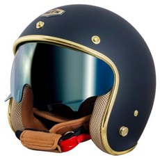 GP-5 MTS 343 復古半罩安全帽, 消光黑,L