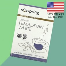 닥터 머콜라 솔스프링 바이오다이나믹 히말라야 화이트티 티백 18개 1.27온스 36g Dr. Mercola Solspring Biodynamic Organic Himalayan, 1