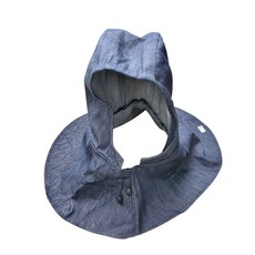 비브랜드 용접할때 머리보호 용접 청 데님 두건 모자, 1개